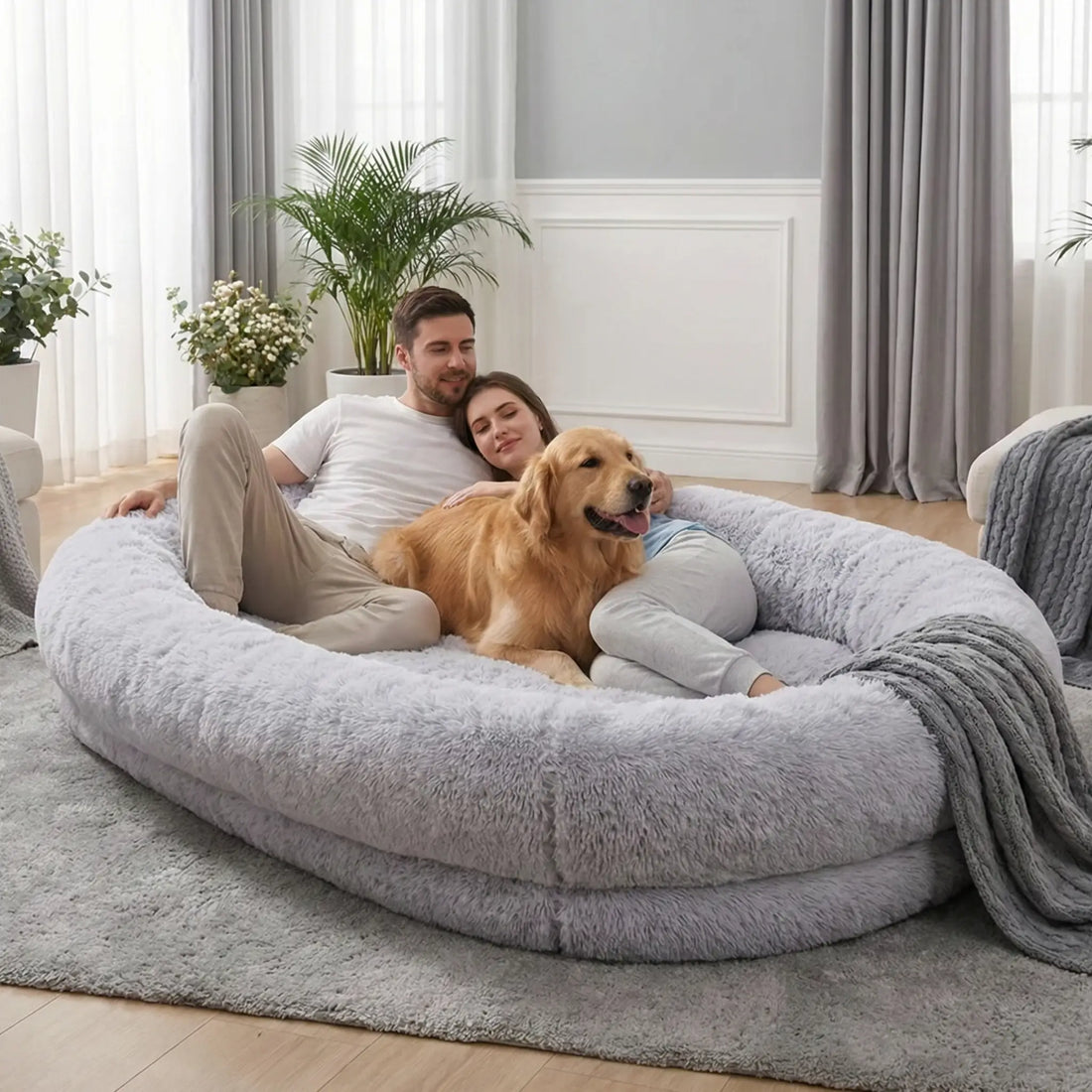 Panier géant pour humain XXL - Lit confortable pour dormir