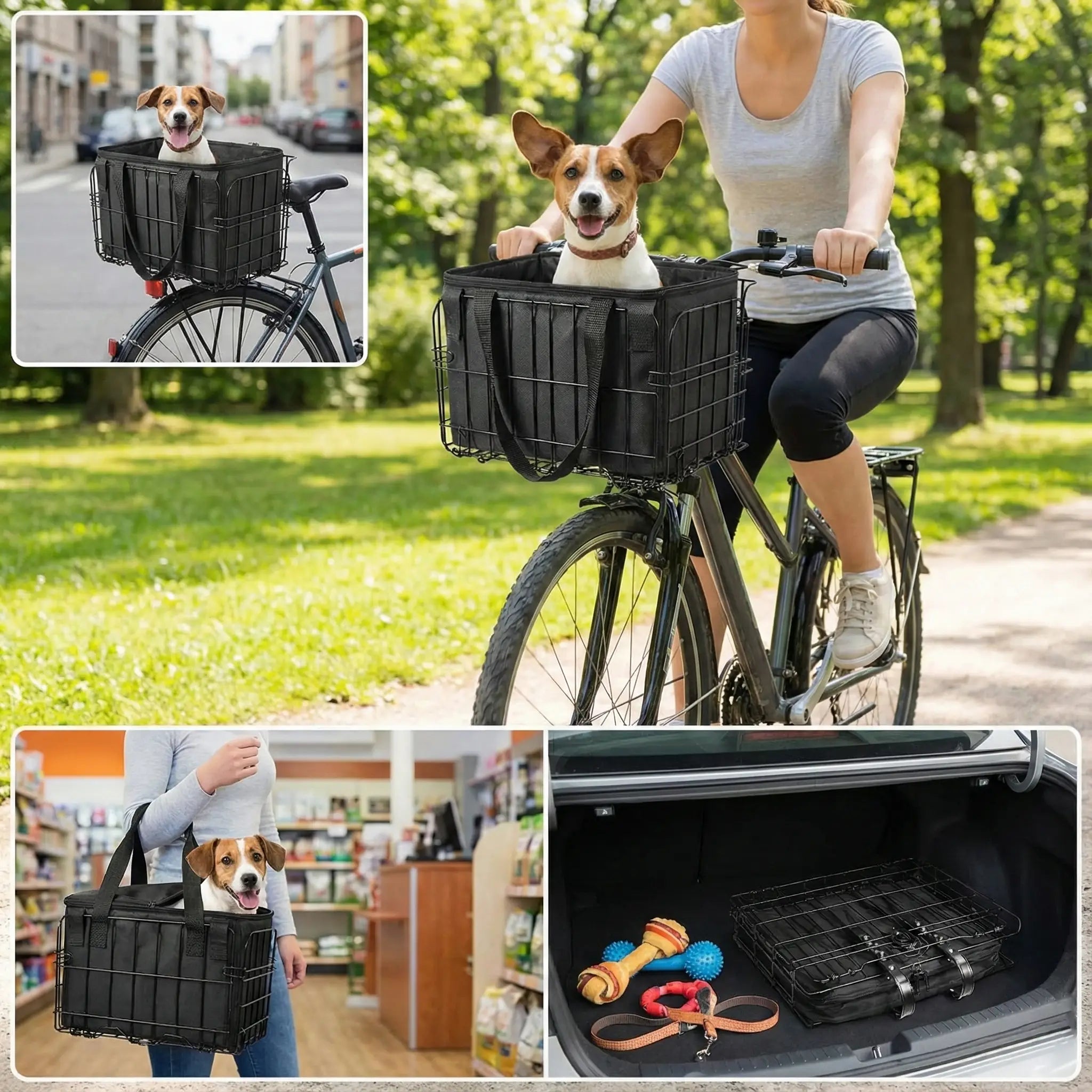 Sac de Transport Vélo Polyvalent Pour Chien